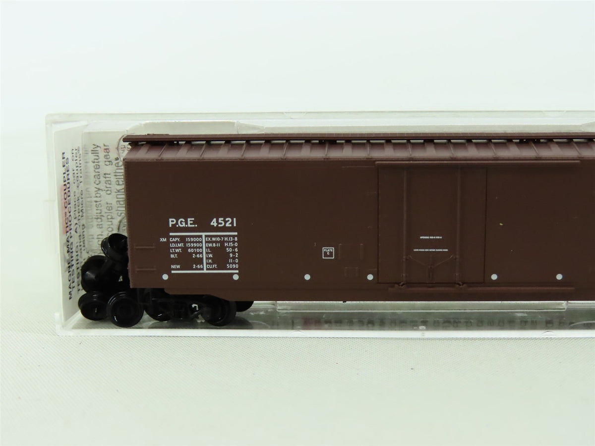 N Micro-Trains MTL #32260 PGE Pacific Great Eastern 50&#39; Plug Door Box Car #4521