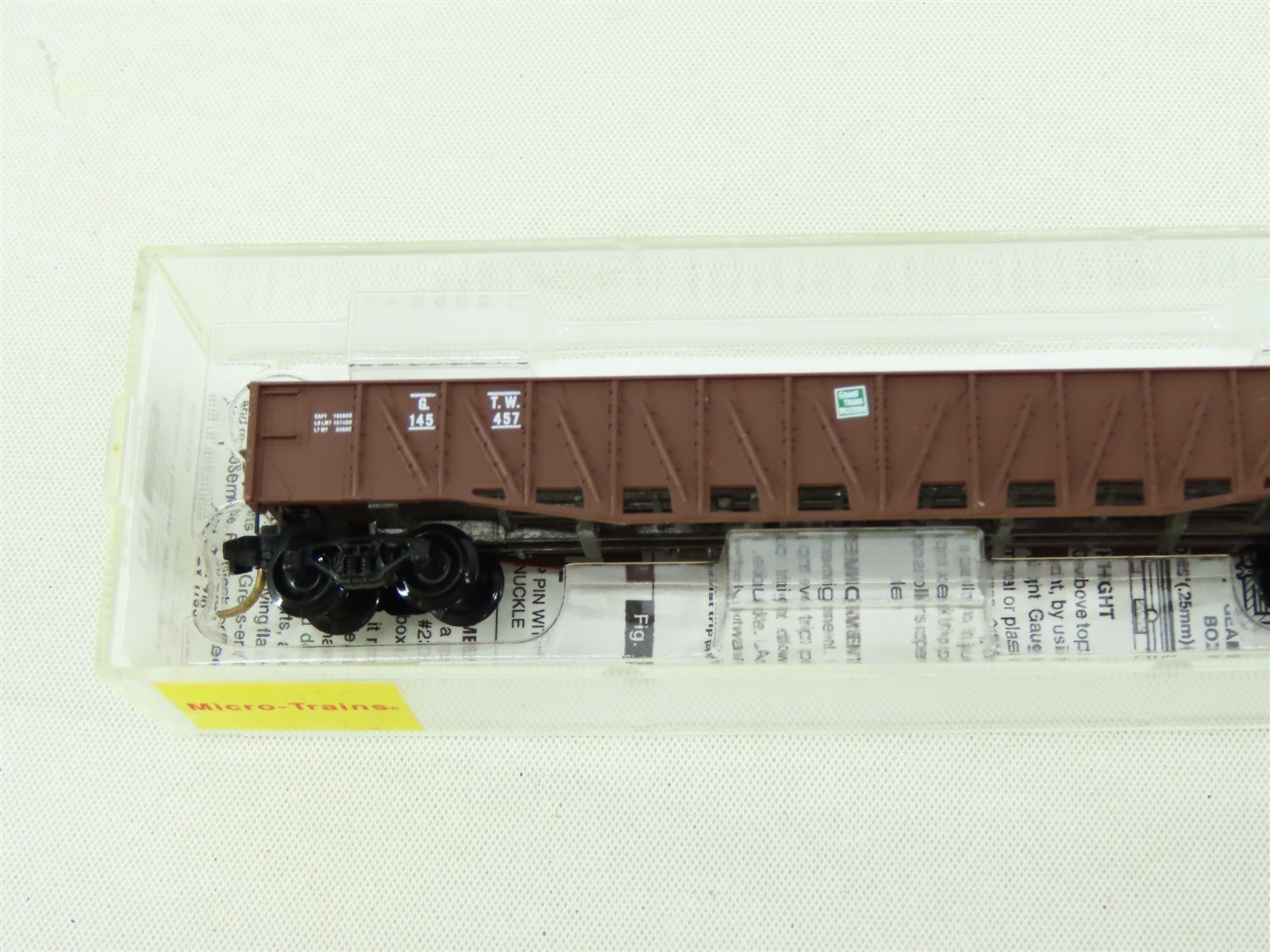 N Scale Micro-Trains MTL #63010 GTW Grand Trunk Western 50' Gondola #145457
