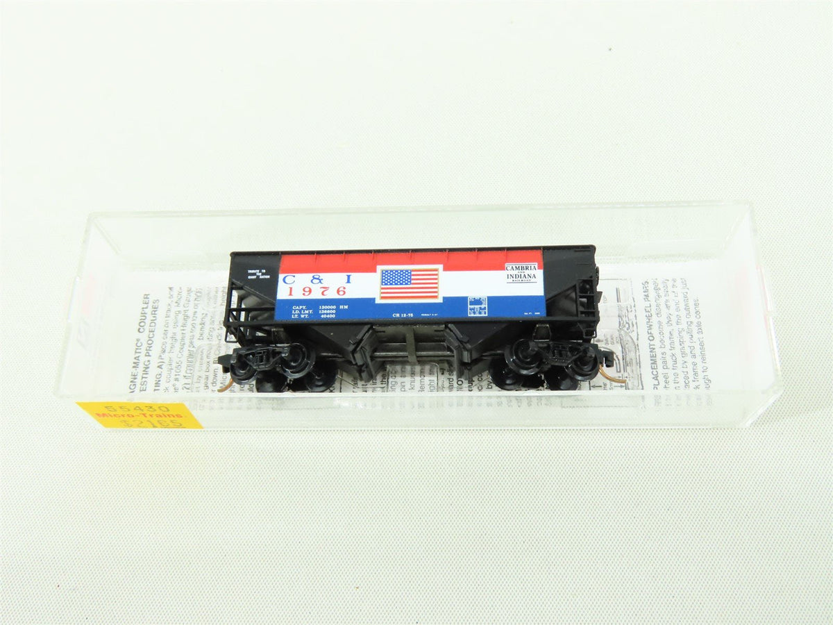 N Scale Micro-Trains MTL 55430 C&amp;I Cambria &amp; Indiana 2-Bay Hopper #1976