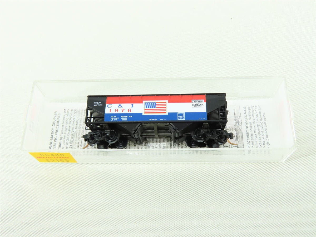 N Scale Micro-Trains MTL 55430 C&amp;I Cambria &amp; Indiana 2-Bay Hopper #1976