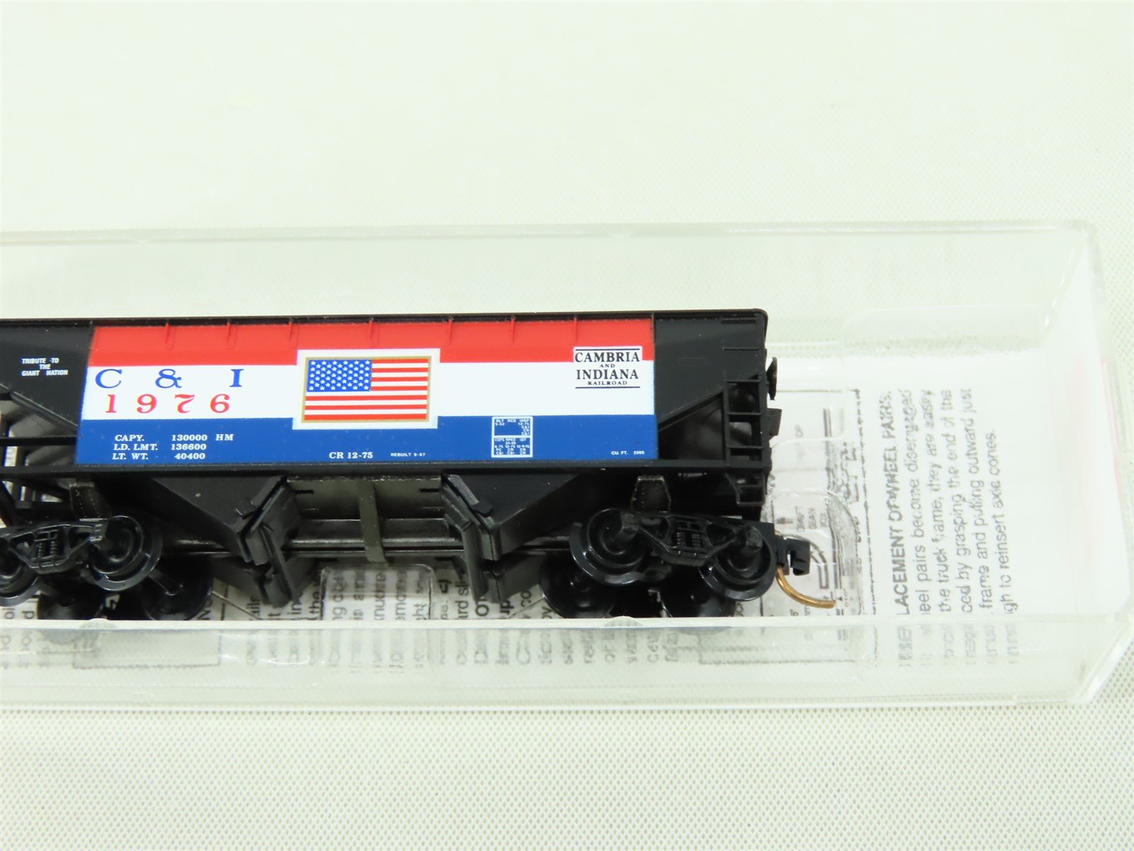 N Scale Micro-Trains MTL 55430 C&I Cambria & Indiana 2-Bay Hopper #1976