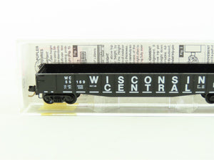 N Micro-Trains MTL 46330 WC Wisconsin Central 50' Fishbelly Side Gondola #55169