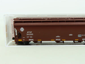 N Scale Micro-Trains MTL 09400481 ATSF Santa Fe ACF 3-Bay Covered Hopper #314395