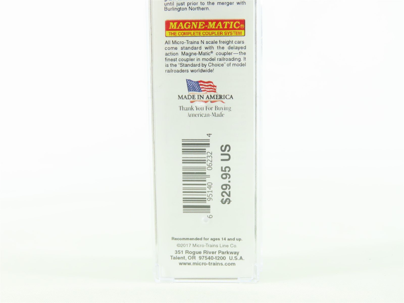 N Scale Micro-Trains MTL 09400481 ATSF Santa Fe ACF 3-Bay Covered Hopper #314395