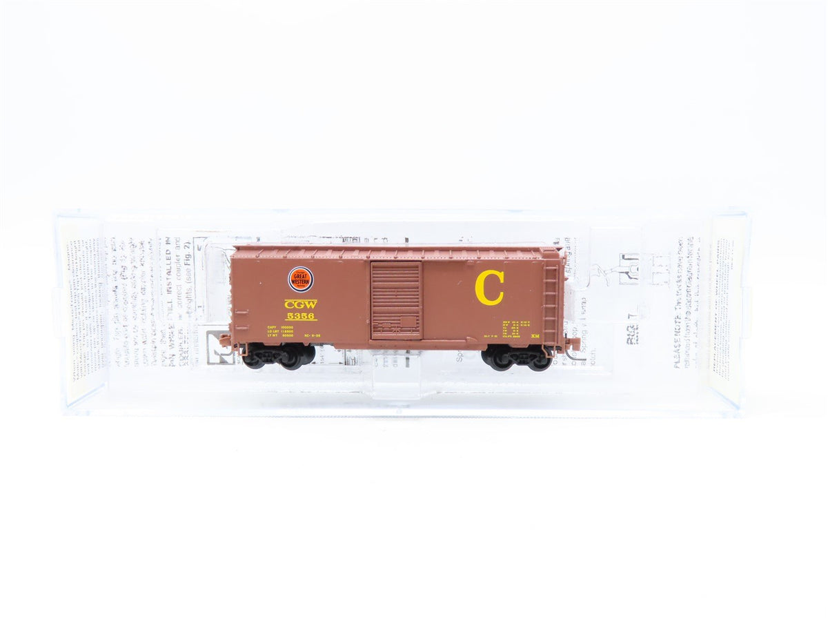 Z Scale Micro-Trains MTL #50000431 CGW Chicago Great Western 40&#39; Box Car #5356