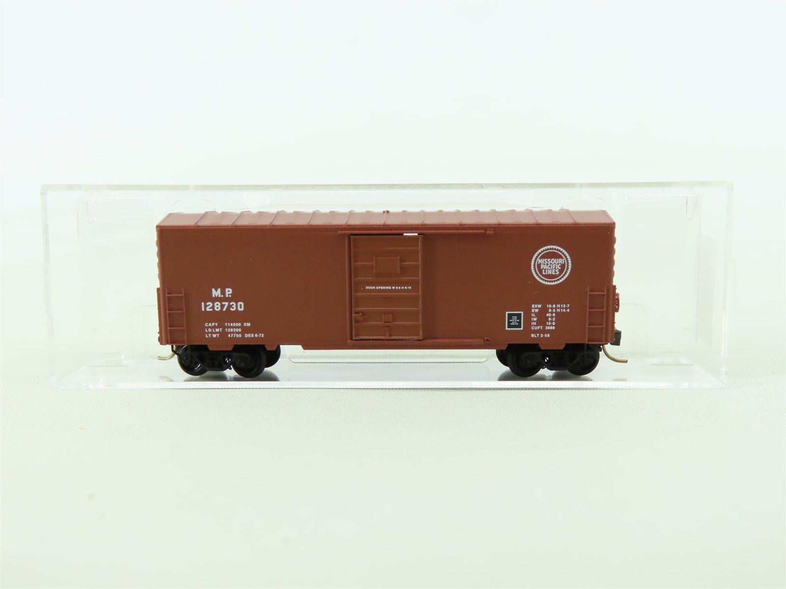 N Scale Micro-Trains MTL MP Missouri Pacific Line 40' Single Door Boxcar #128730