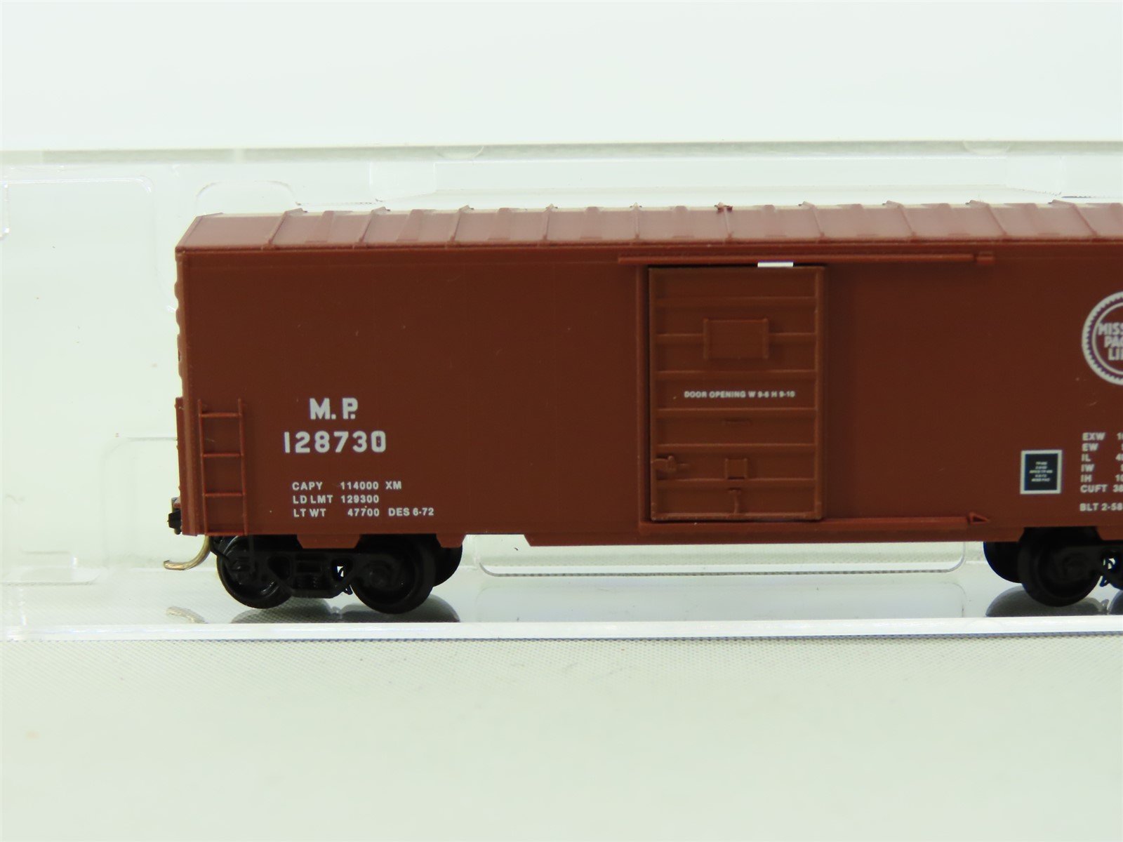 N Scale Micro-Trains MTL MP Missouri Pacific Line 40' Single Door Boxcar #128730
