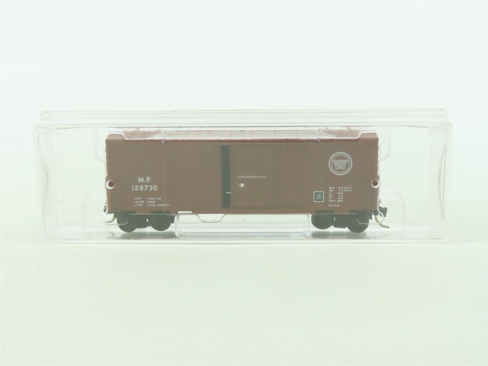 N Scale Micro-Trains MTL MP Missouri Pacific Line 40' Single Door Boxcar #128730