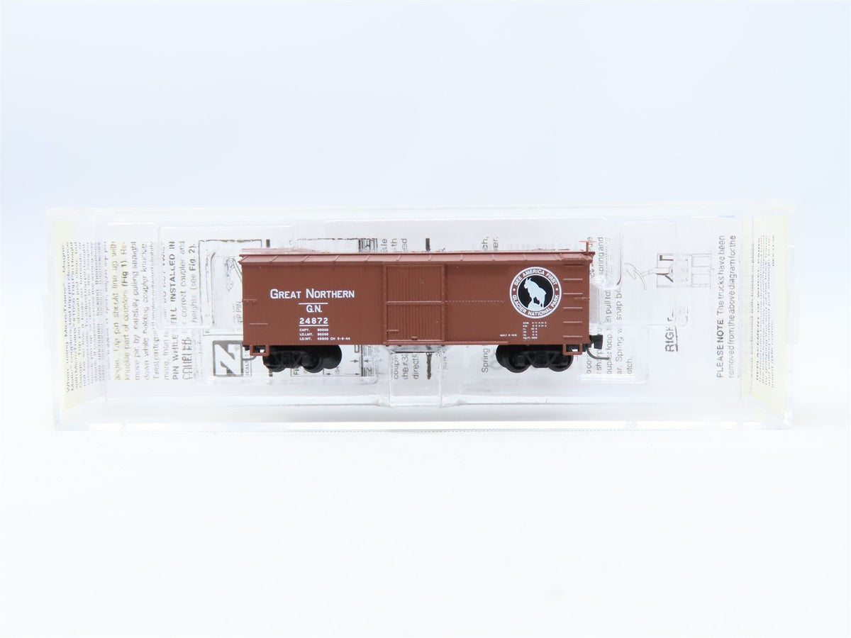 Z Scale Micro-Trains MTL #51500161 GN Great Northern 40&#39; Wood Box Car #24872