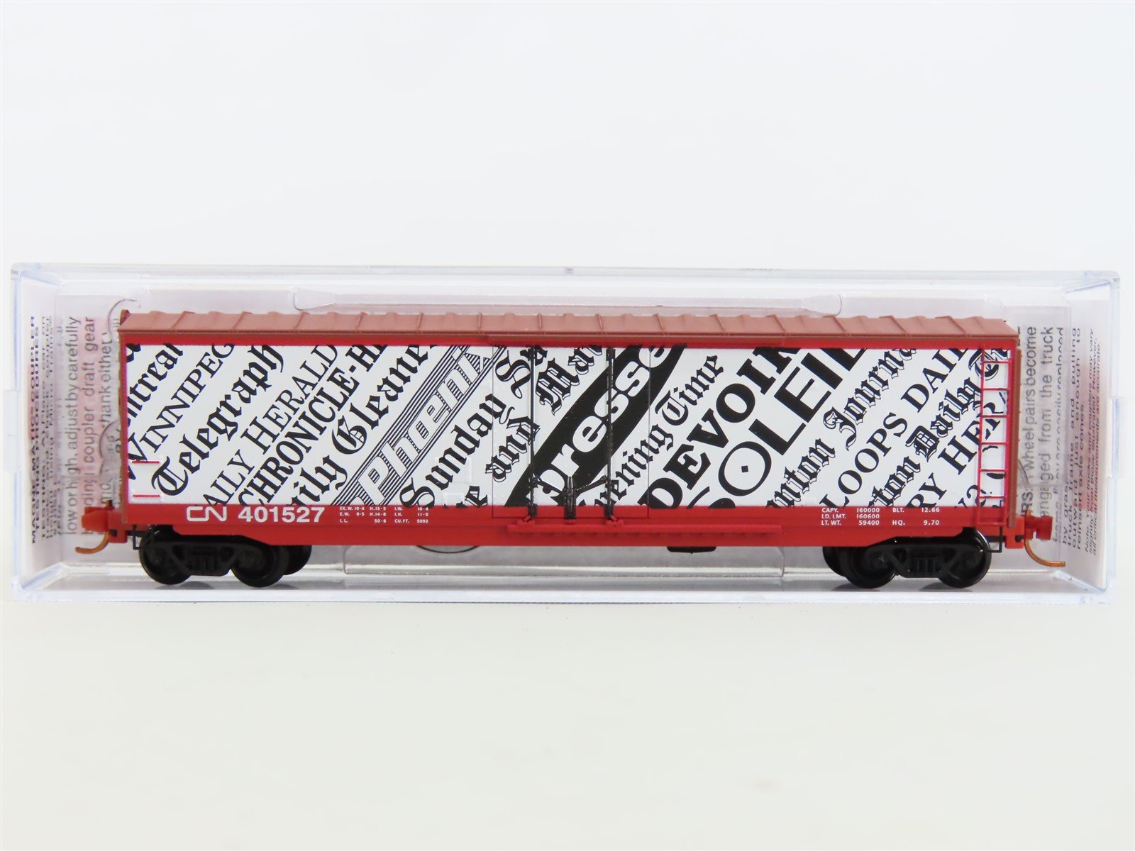 N Micro-Trains MTL 03800460 CN Canadian National "Newsprint" 50' Box Car #401527