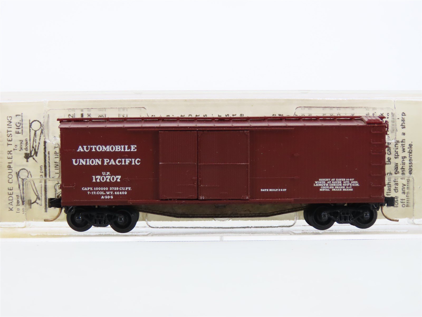 N Scale Kadee Micro-Trains MTL 43030 UP Union Pacific Automobile Box Car #170707