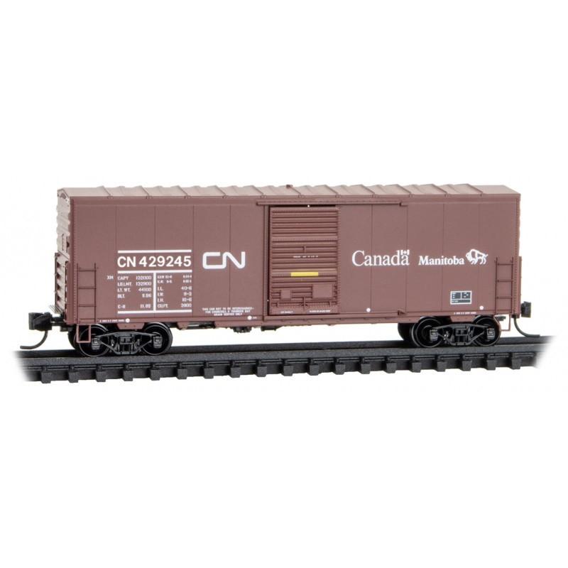 N Scale Micro-Trains MTL 98300214 CN &quot;Buffalo&quot; 40&#39; Box Car 4-Car Runner Pack