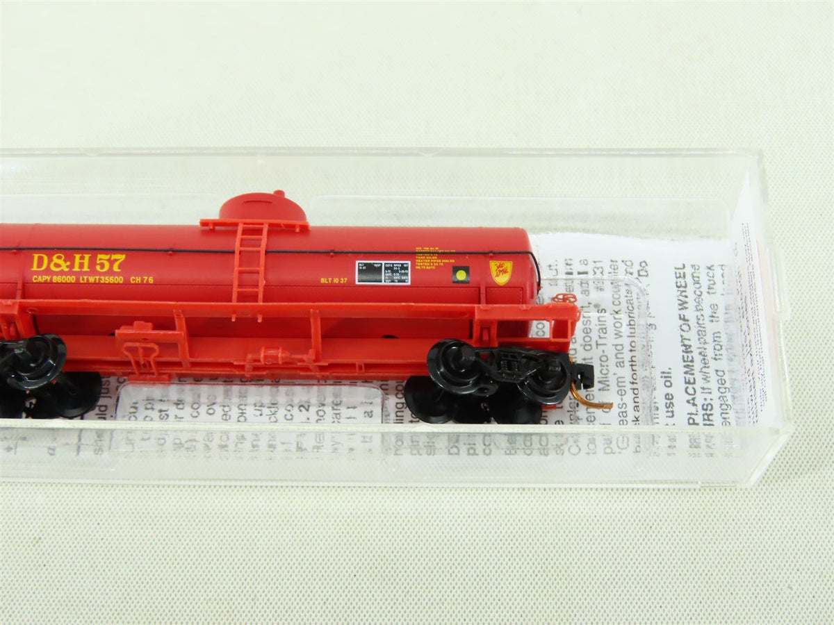 N Scale Micro-Trains MTL 06500650 D&amp;H Delaware &amp; Hudson Single Dome Tank Car #57