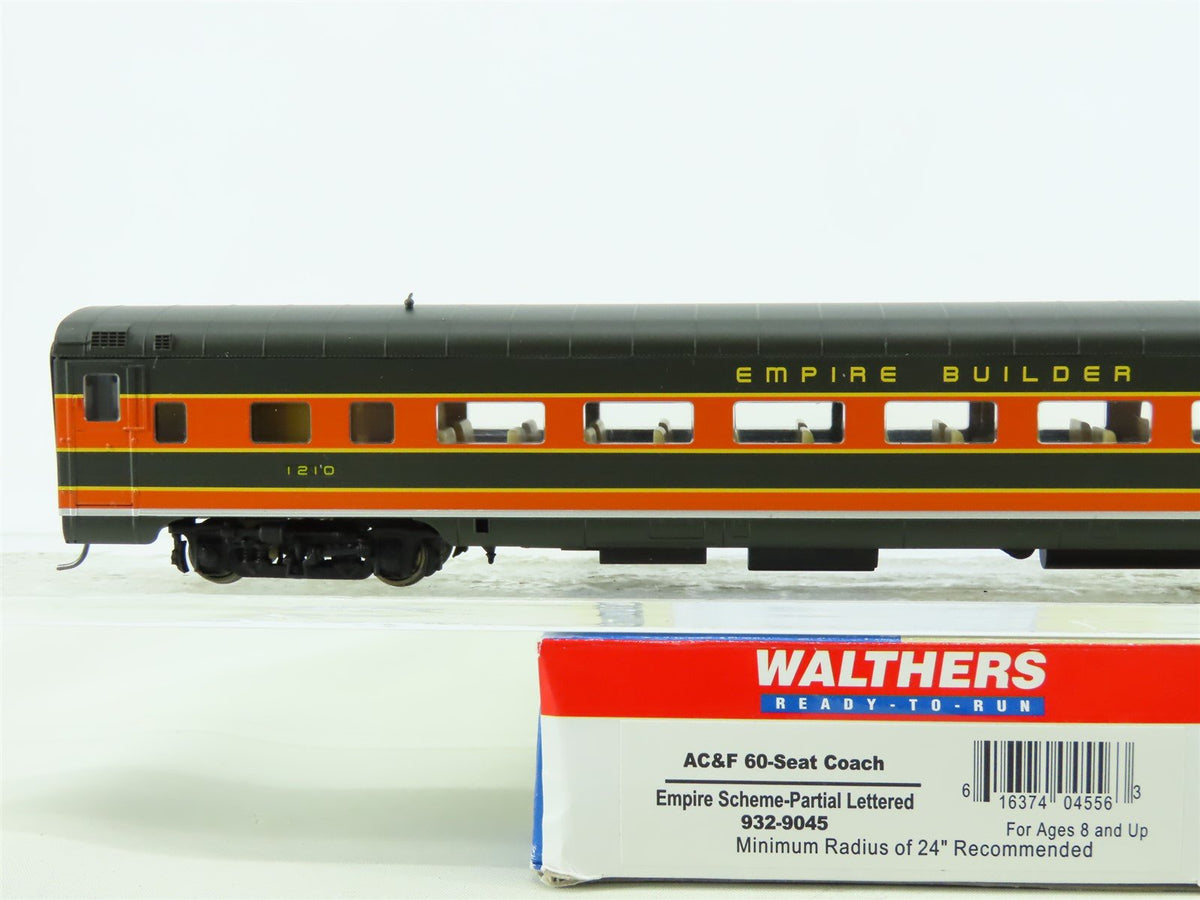 HO Walthers 932-9045 GN Empire Builder 60-Seat Coach Passenger Custom w/Lighting