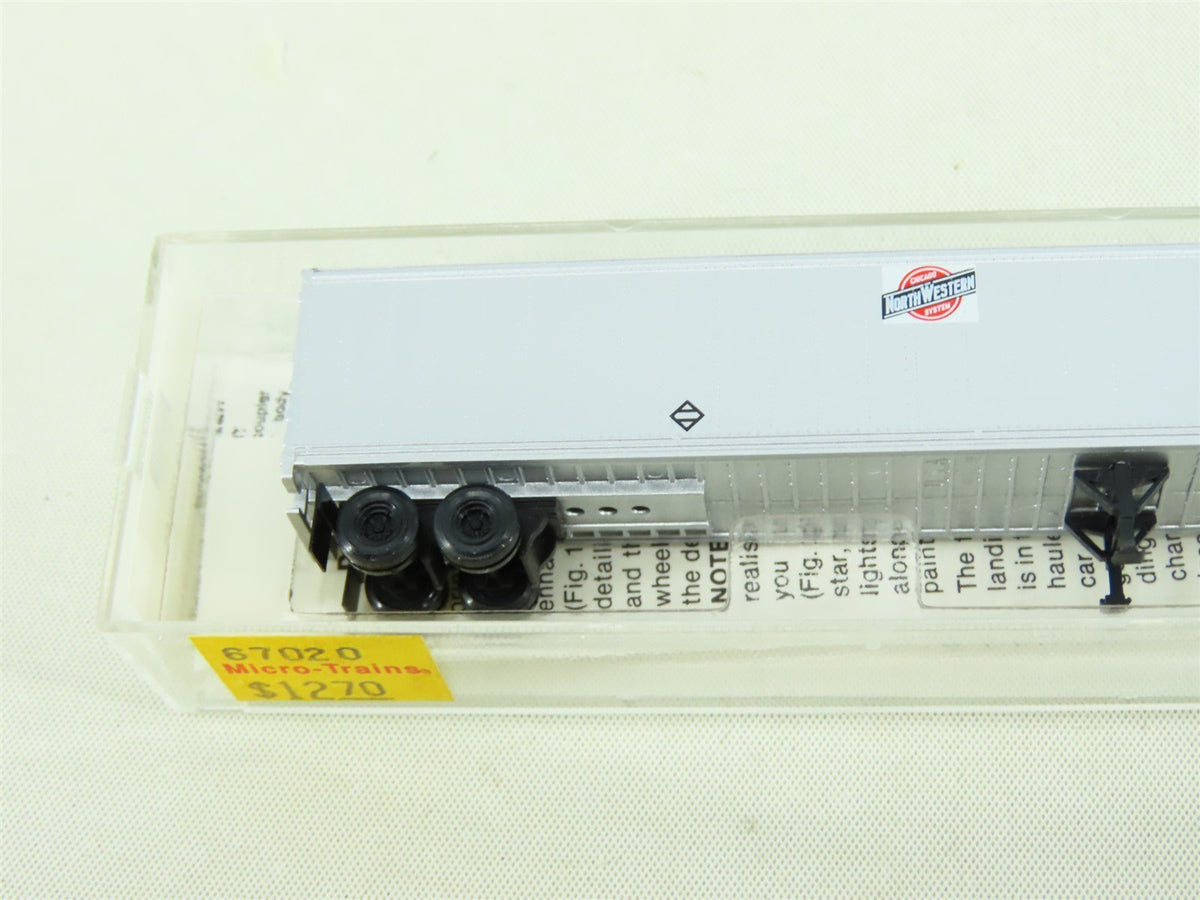 N 1/160 Scale Micro-Trains MTL 67020 Chicago Northwestern 45&#39; Trailer #930074