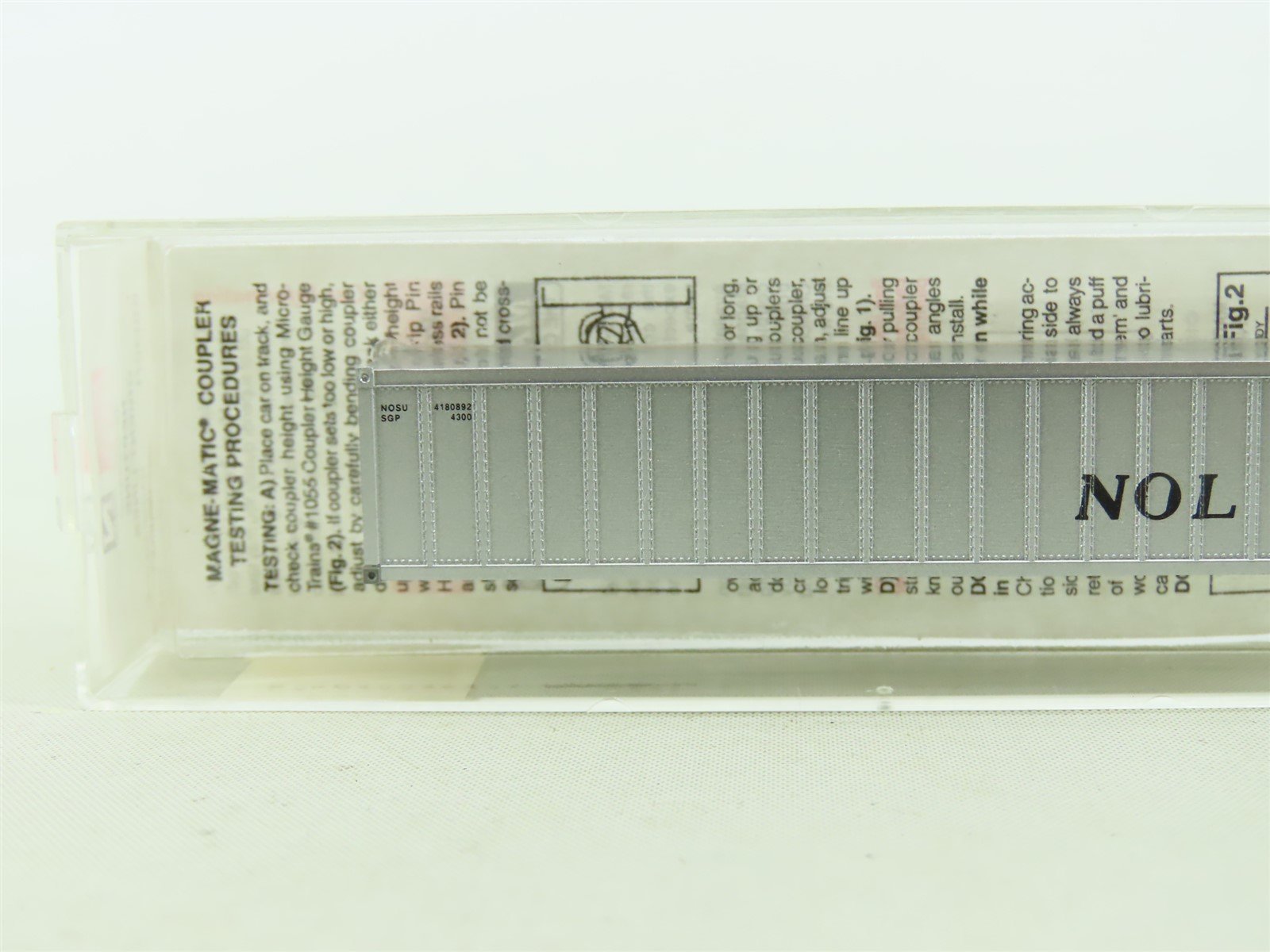 N Scale Micro-Trains MTL 81030/1 Neptune Orient Lines 40' Container #4180892