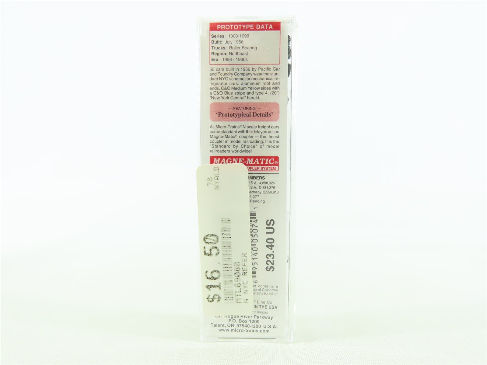 N Scale Micro-Trains MTL 69080 NYMX New York Central Mechanical Reefer #1025