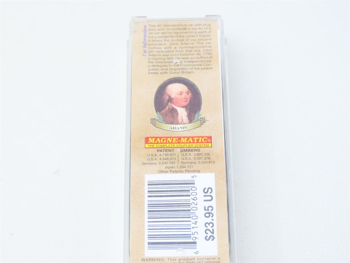 N Scale Micro-Trains MTL #07400102 Presidential Car 40&#39; Box Car - John Adams