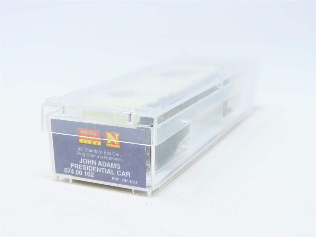 N Scale Micro-Trains MTL #07400102 Presidential Car 40&#39; Box Car - John Adams