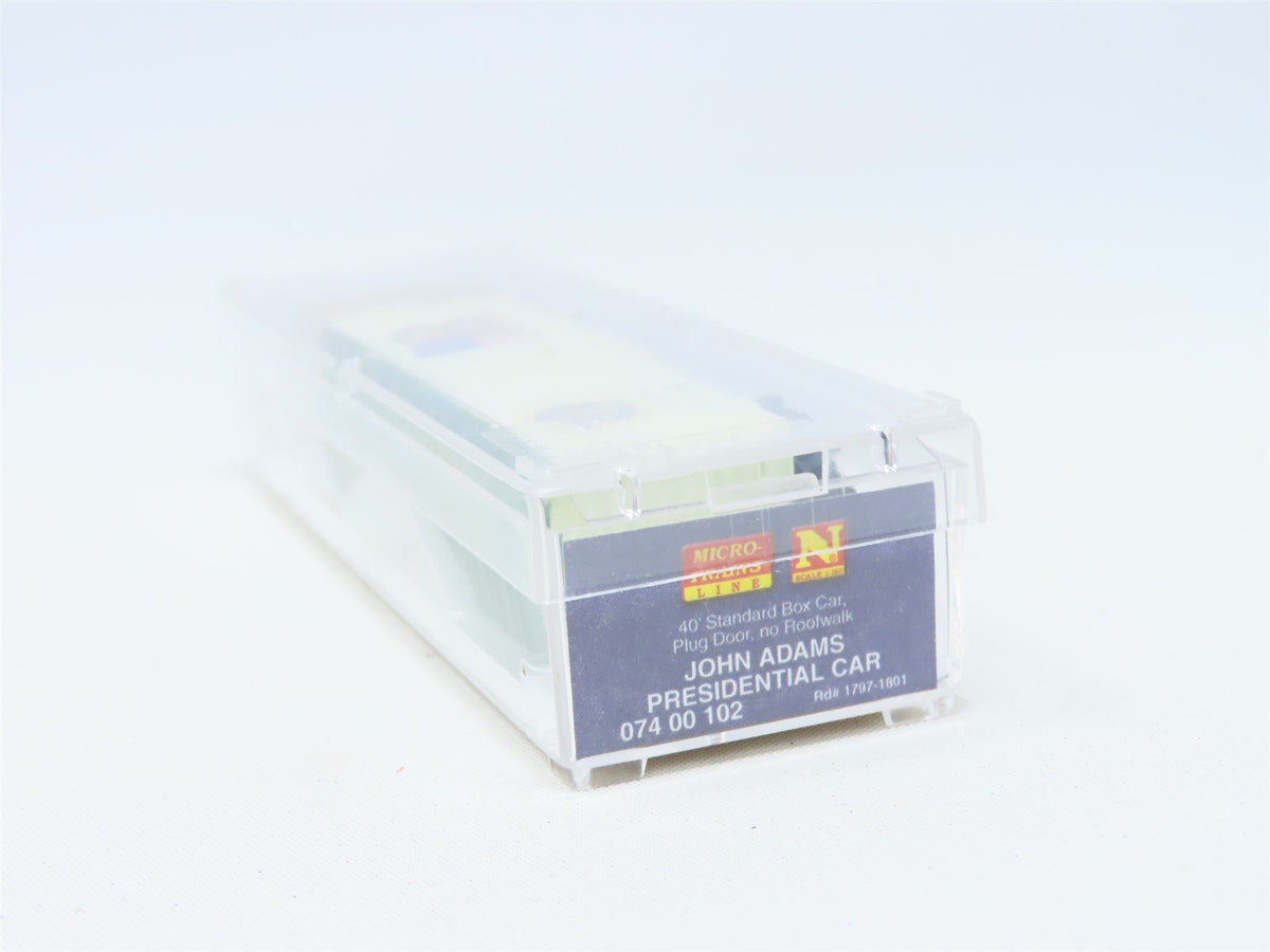 N Scale Micro-Trains MTL #07400102 Presidential Car 40&#39; Box Car - John Adams