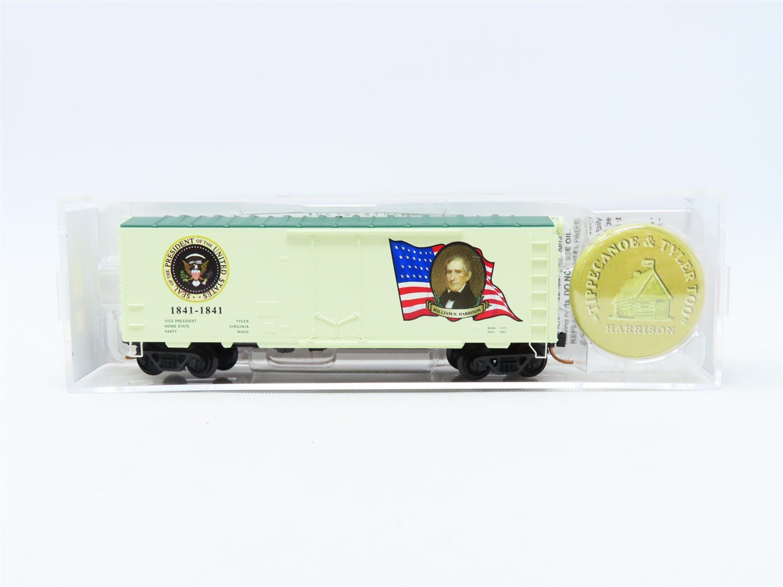 N Micro-Trains MTL #07400109 Presidential Car Box Car - William Henry Harrison