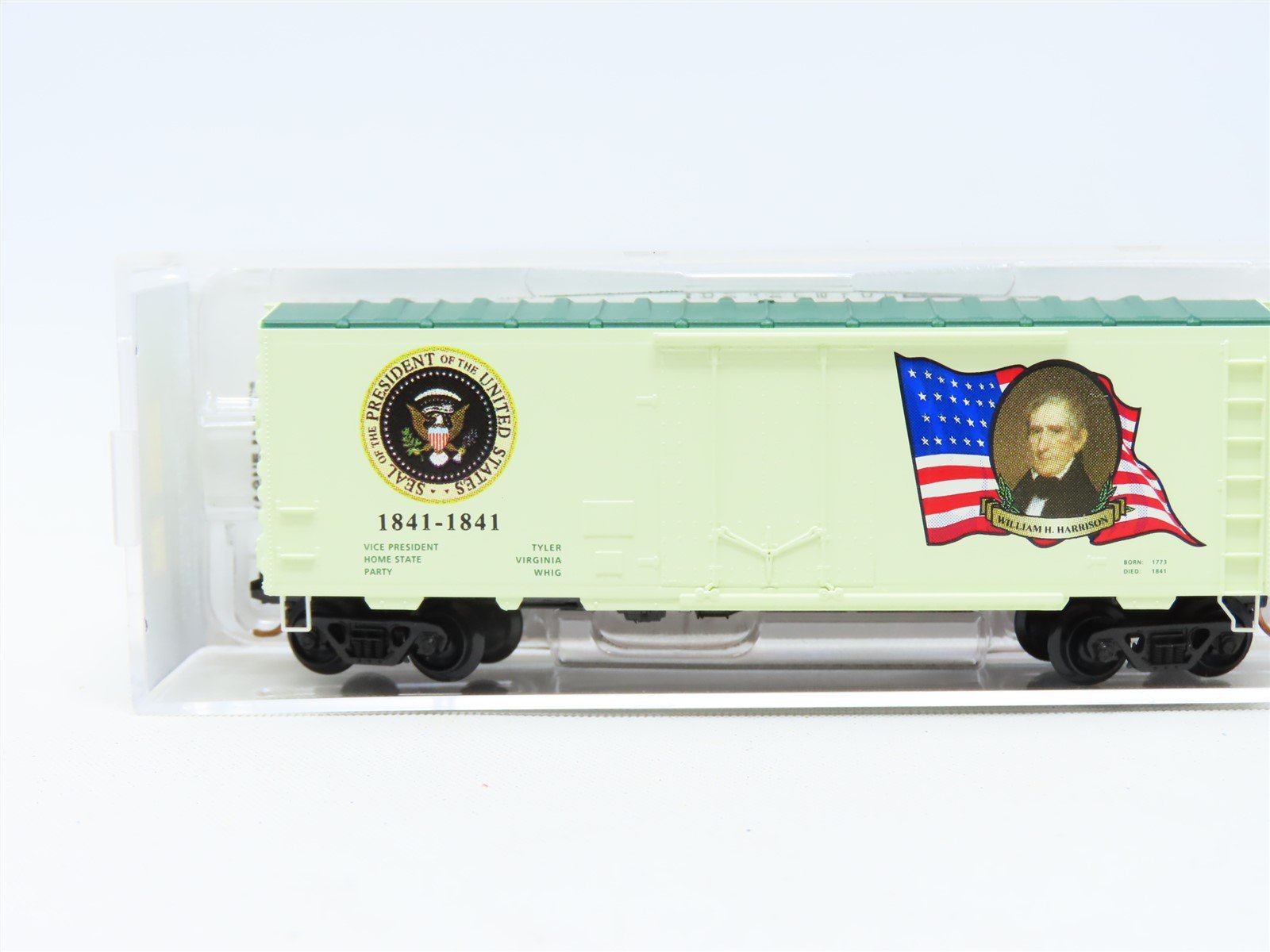 N Micro-Trains MTL #07400109 Presidential Car Box Car - William Henry Harrison