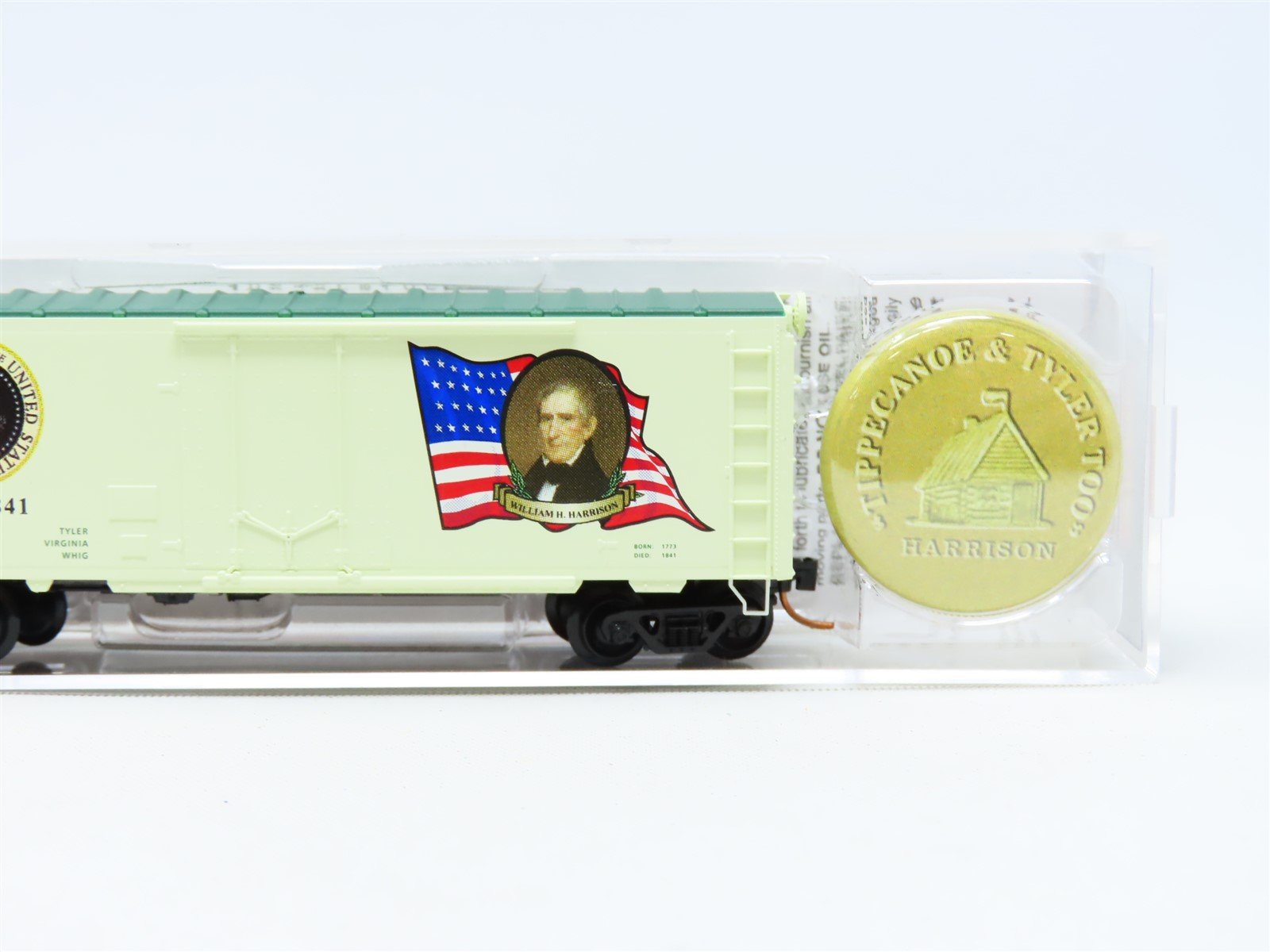 N Micro-Trains MTL #07400109 Presidential Car Box Car - William Henry Harrison