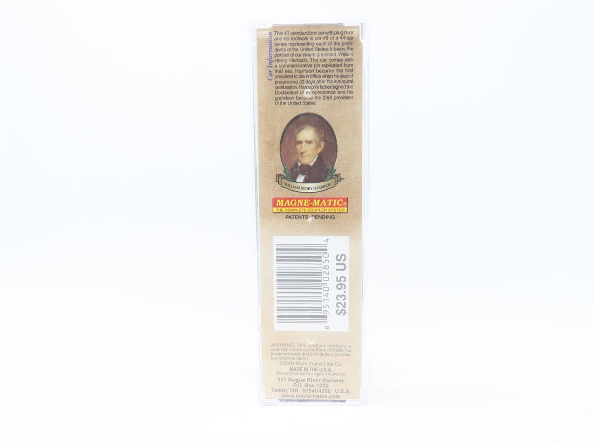 N Micro-Trains MTL #07400109 Presidential Car Box Car - William Henry Harrison