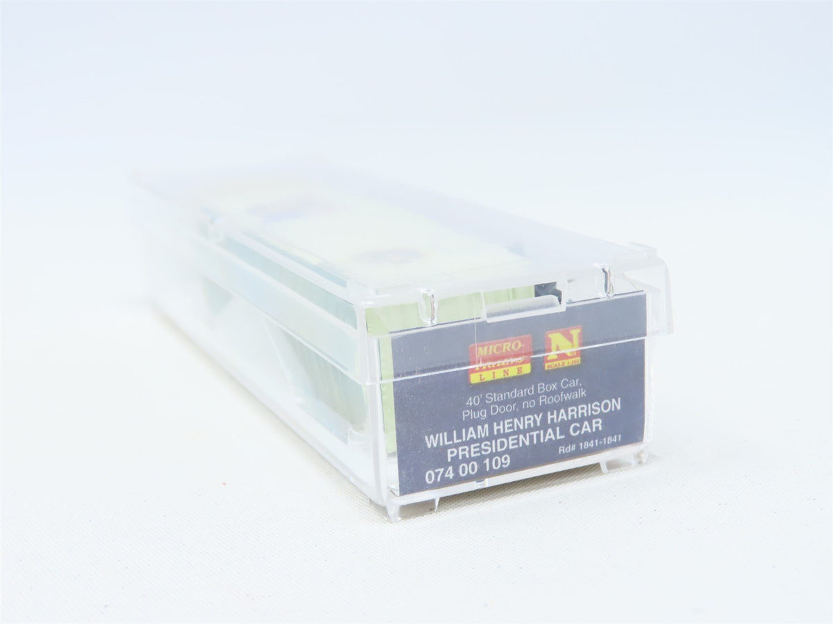 N Micro-Trains MTL #07400109 Presidential Car Box Car - William Henry Harrison