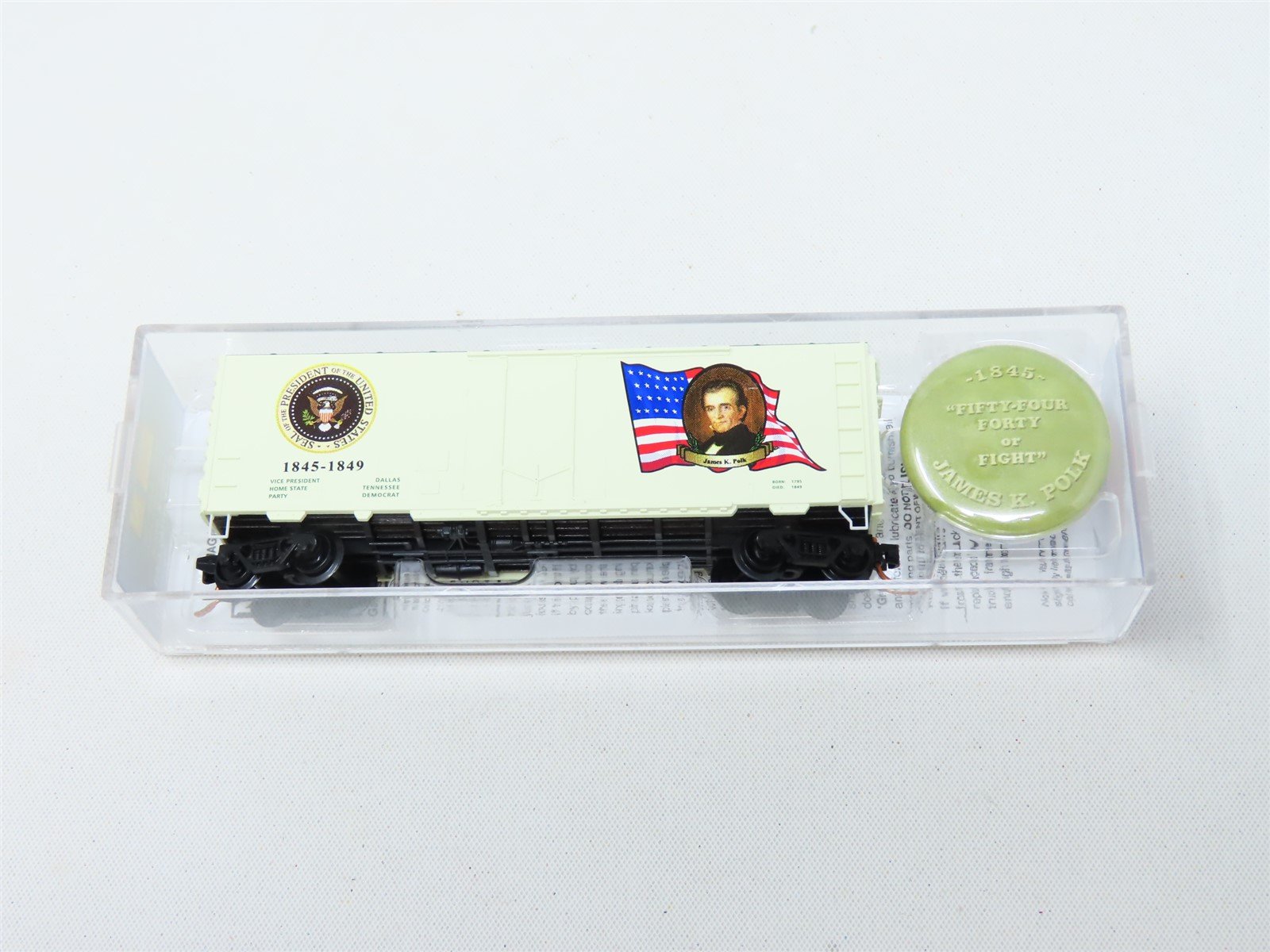 N Scale Micro-Trains MTL #07400115 Presidential Car 40' Box Car - James K. Polk