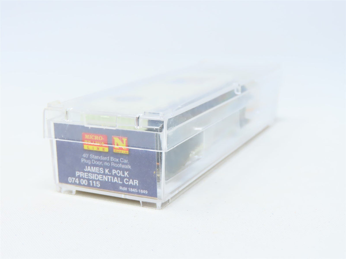 N Scale Micro-Trains MTL #07400115 Presidential Car 40&#39; Box Car - James K. Polk