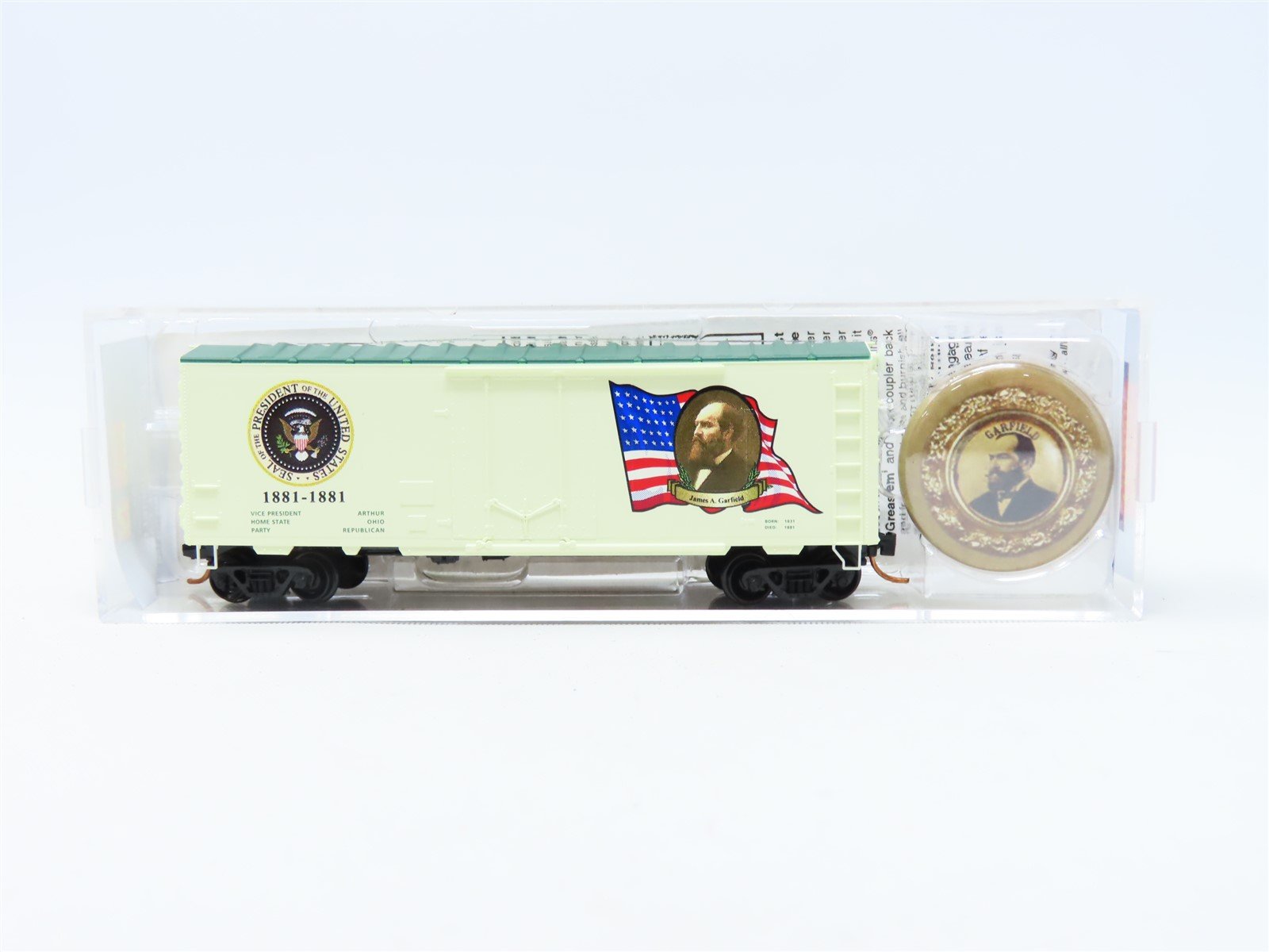 N Scale Micro-Trains MTL #07400126 Presidential Car 40' Box Car - James Garfield