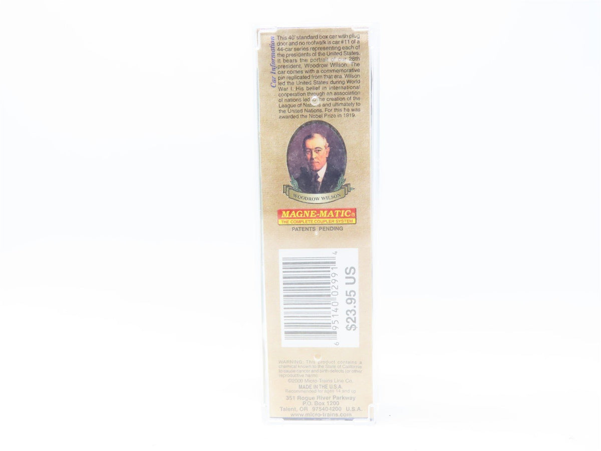 N Scale Micro-Trains MTL #07400111 Presidential Car 40&#39; Box Car - Woodrow Wilson