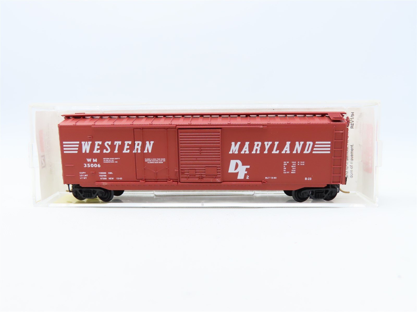 N Scale Micro-Trains MTL #33070 WM Western Maryland 50' Box Car #35006