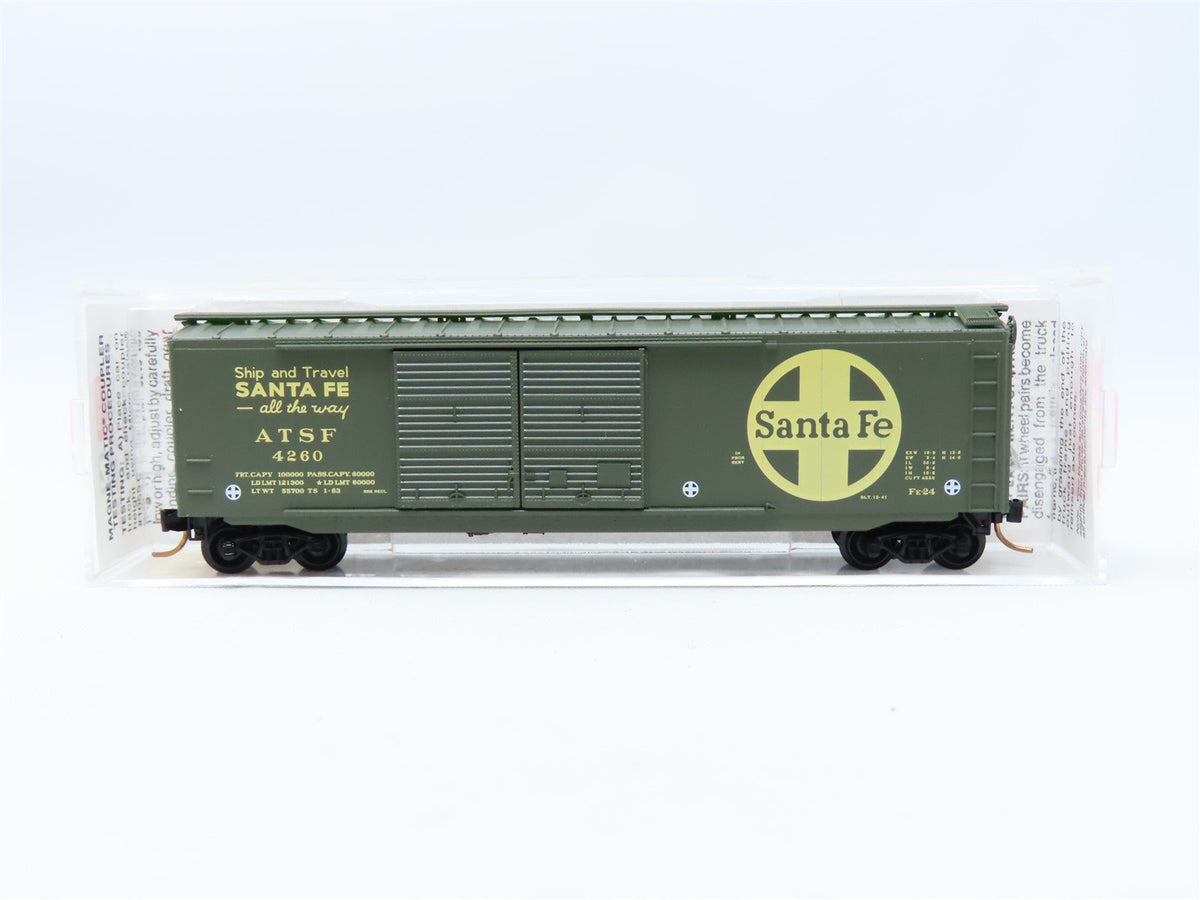 N Scale Micro-Trains MTL #34240 ATSF Santa Fe &quot;All The Way&quot; 50&#39; Box Car #4260