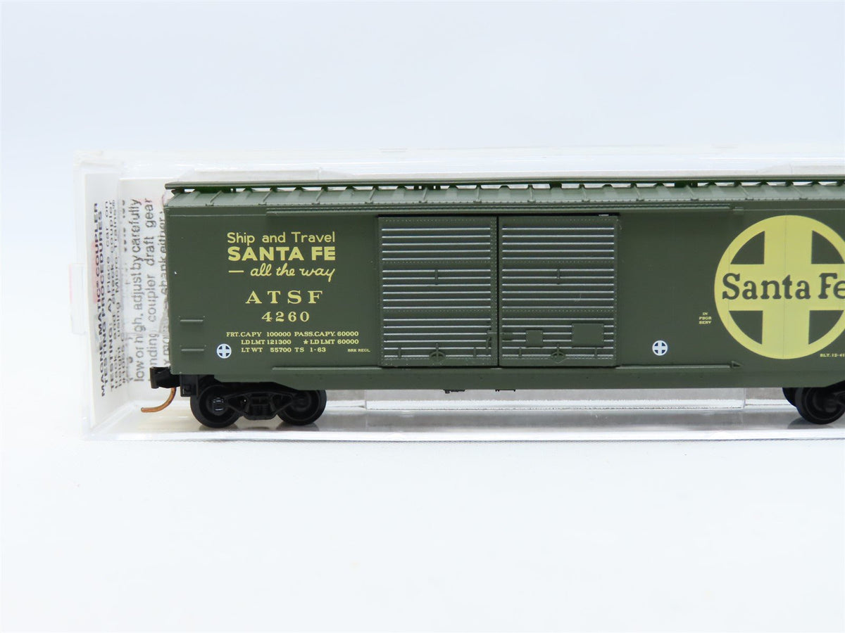 N Scale Micro-Trains MTL #34240 ATSF Santa Fe &quot;All The Way&quot; 50&#39; Box Car #4260