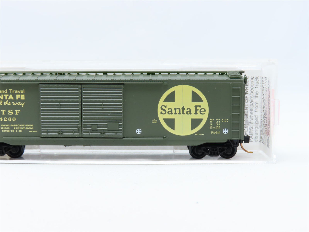 N Scale Micro-Trains MTL #34240 ATSF Santa Fe &quot;All The Way&quot; 50&#39; Box Car #4260