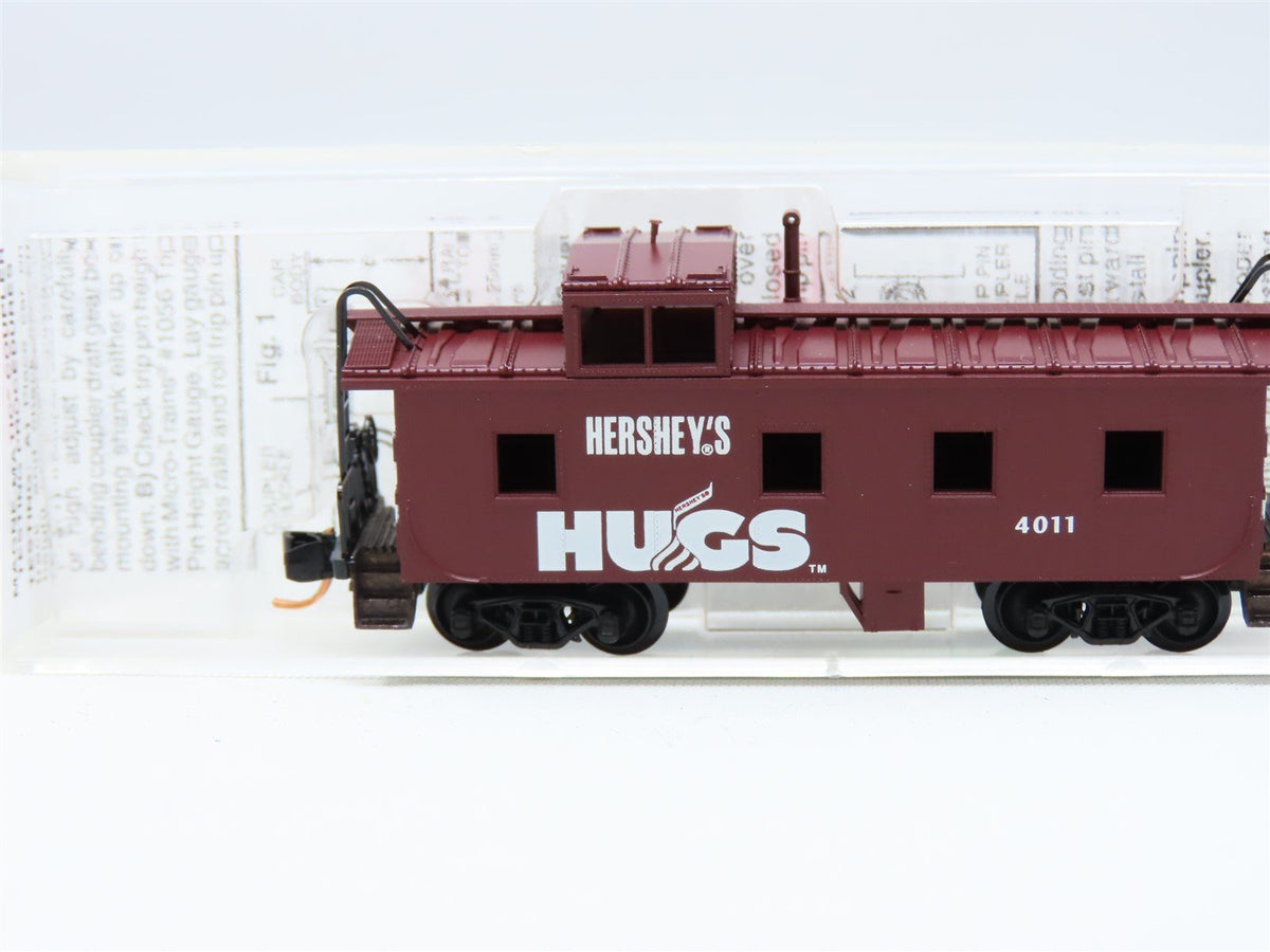 N Scale Micro-Trains MTL #100120 Hershey&#39;s Hugs 36&#39; Offset Cupola Caboose #4011