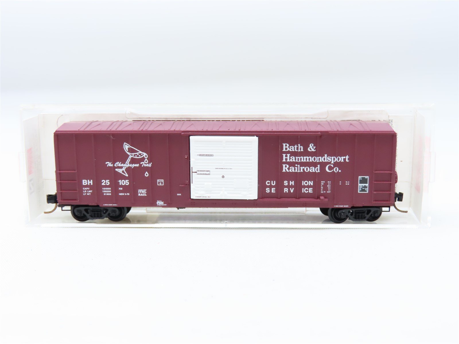 N Scale Micro-Trains MTL #25380 BH "The Champagne Trail" 50' Box Car #25105
