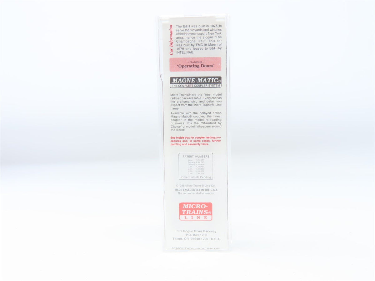 N Scale Micro-Trains MTL #25380 BH &quot;The Champagne Trail&quot; 50&#39; Box Car #25105