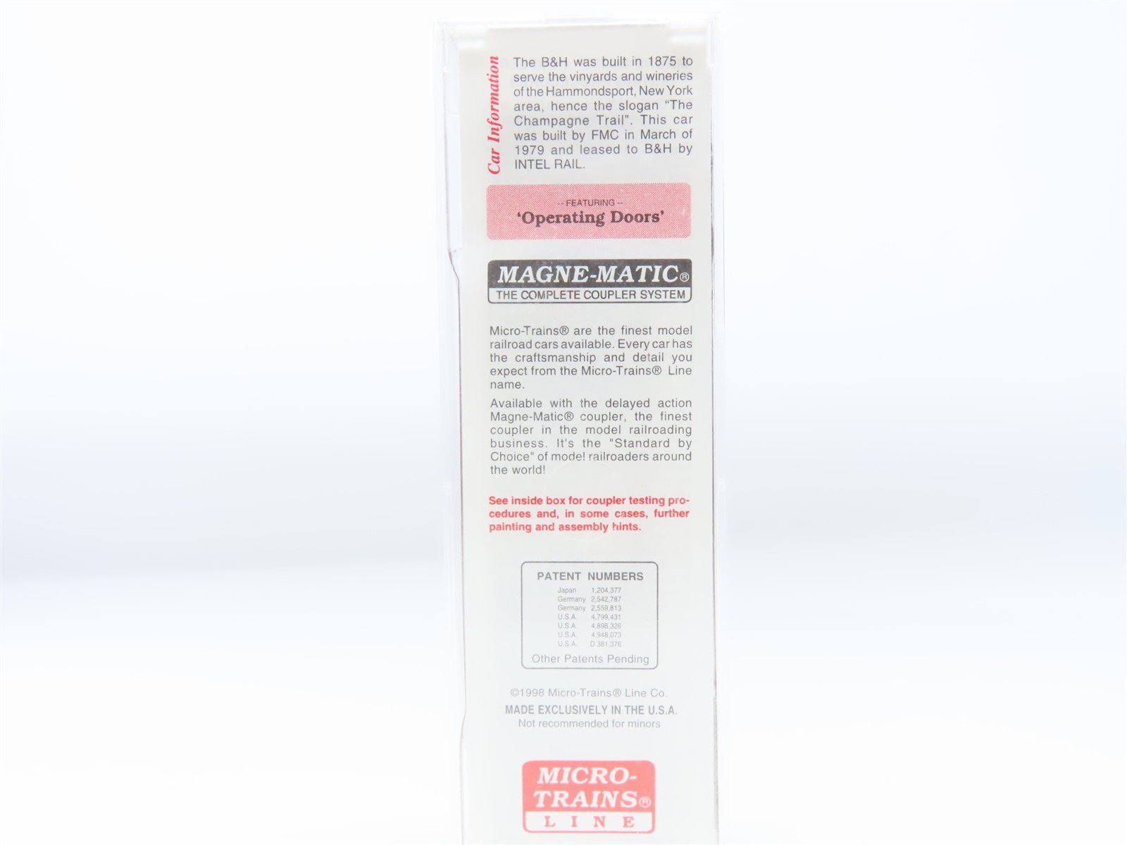 N Scale Micro-Trains MTL #25380 BH 