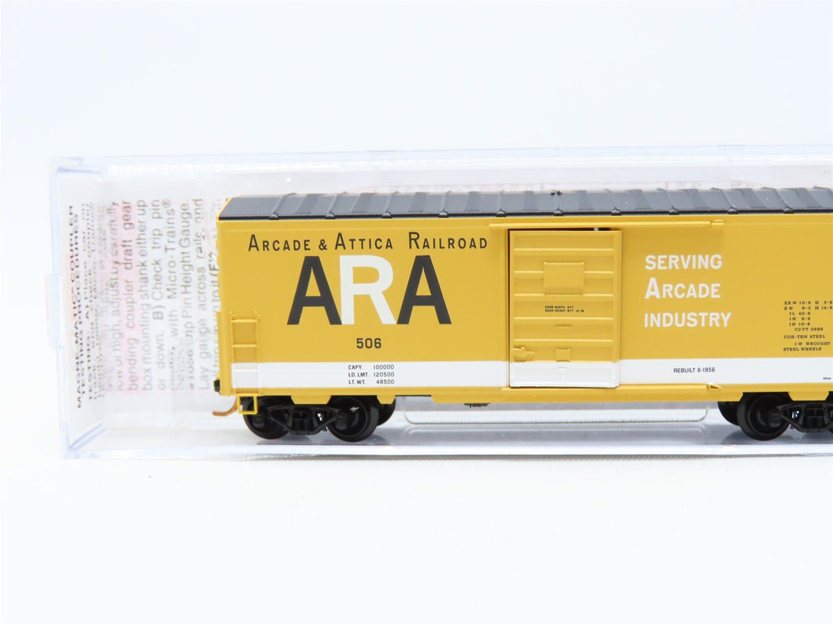 N Micro-Trains MTL #02400330 ARA Arcade &amp; Attica 40&#39; Single Door Box Car #506