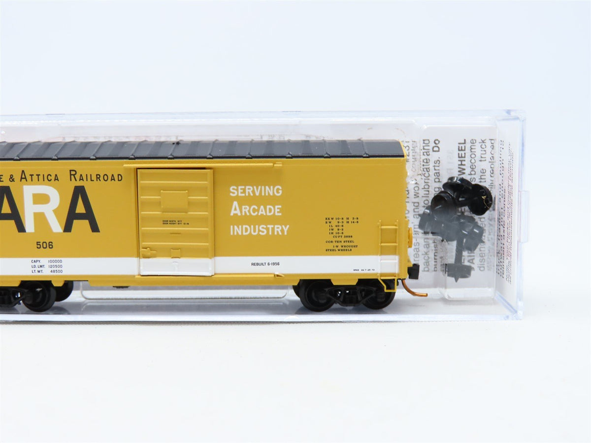 N Micro-Trains MTL #02400330 ARA Arcade &amp; Attica 40&#39; Single Door Box Car #506