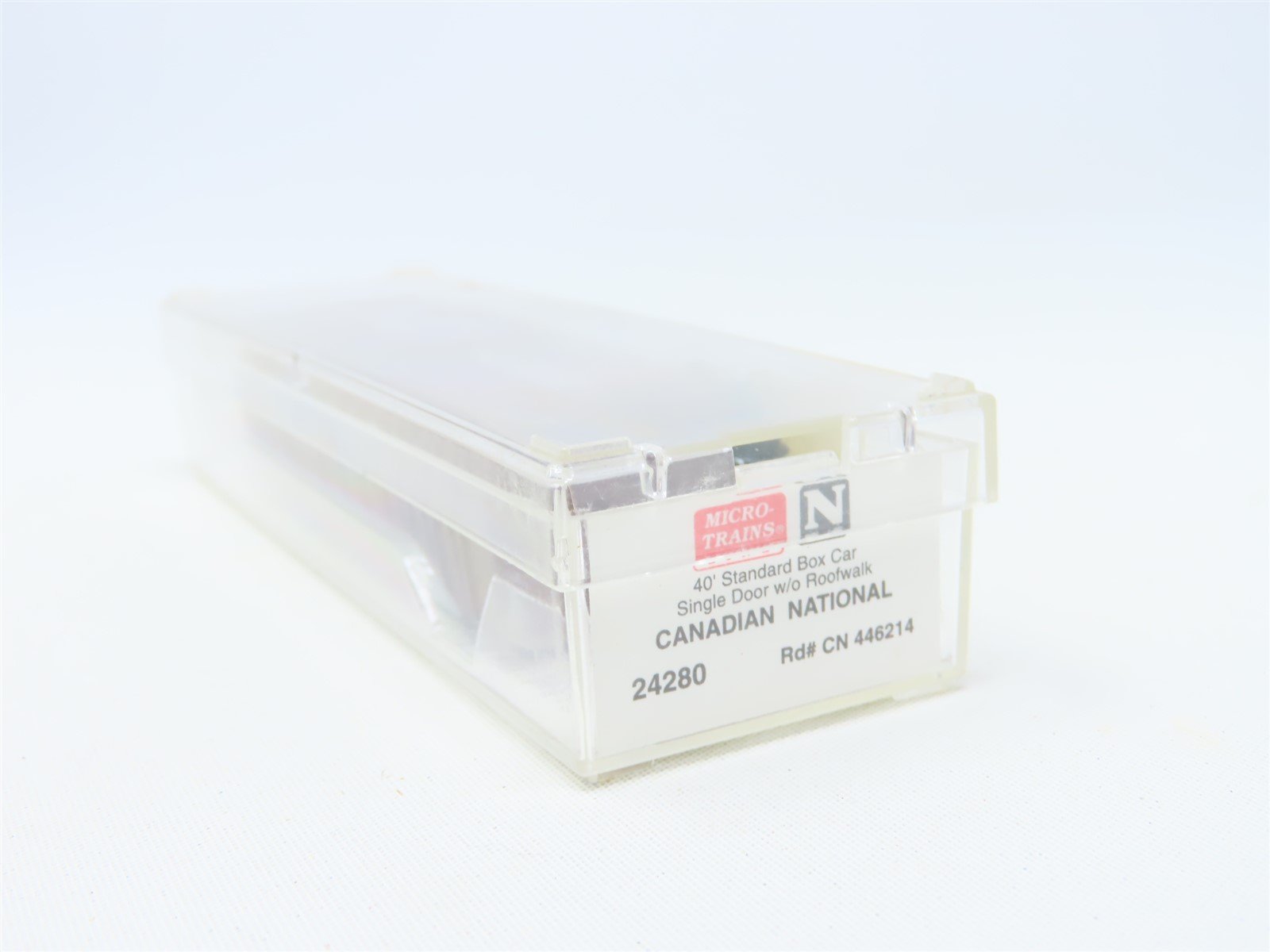 N Micro-Trains MTL #24280 CN Canada Manitoba 40' Single Door Box Car #446214