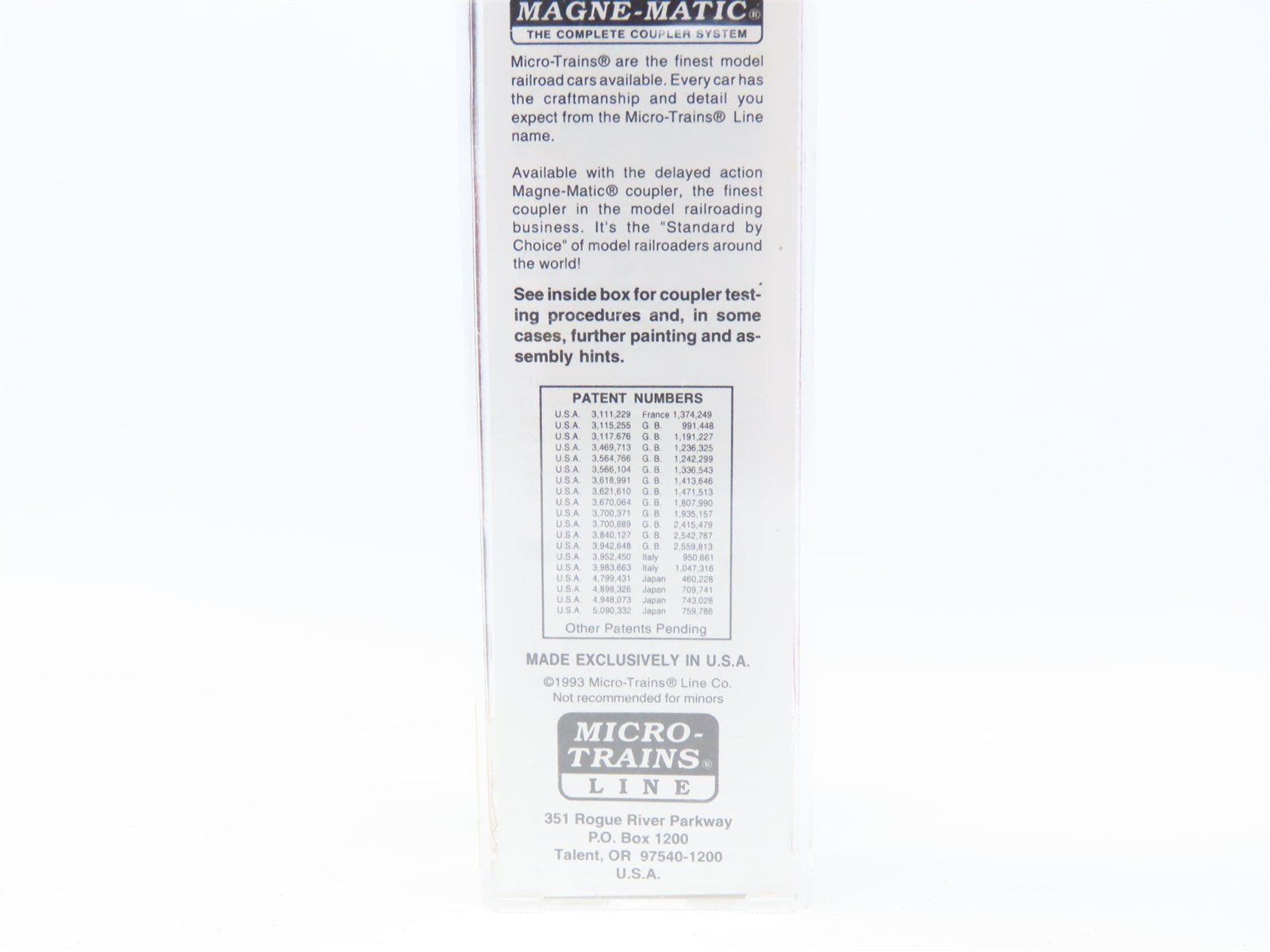 N Scale Micro-Trains MTL #23200 GN Great Northern Circus Car 40' Box Car #3249