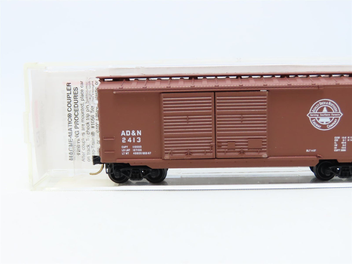 N Scale Micro-Trains MTL #23240 AD&amp;N Ashley Drew &amp; Northern 40&#39; Box Car #2413