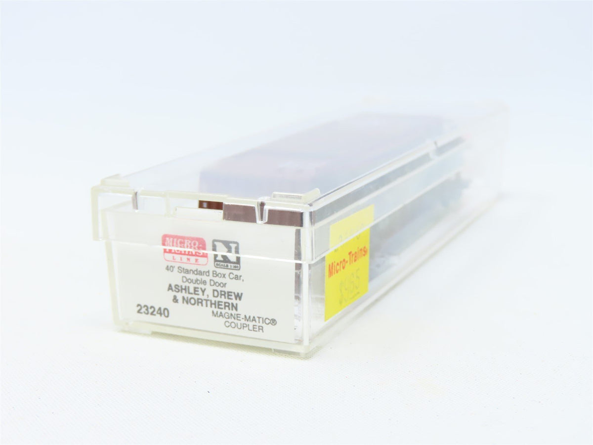N Scale Micro-Trains MTL #23240 AD&amp;N Ashley Drew &amp; Northern 40&#39; Box Car #2413