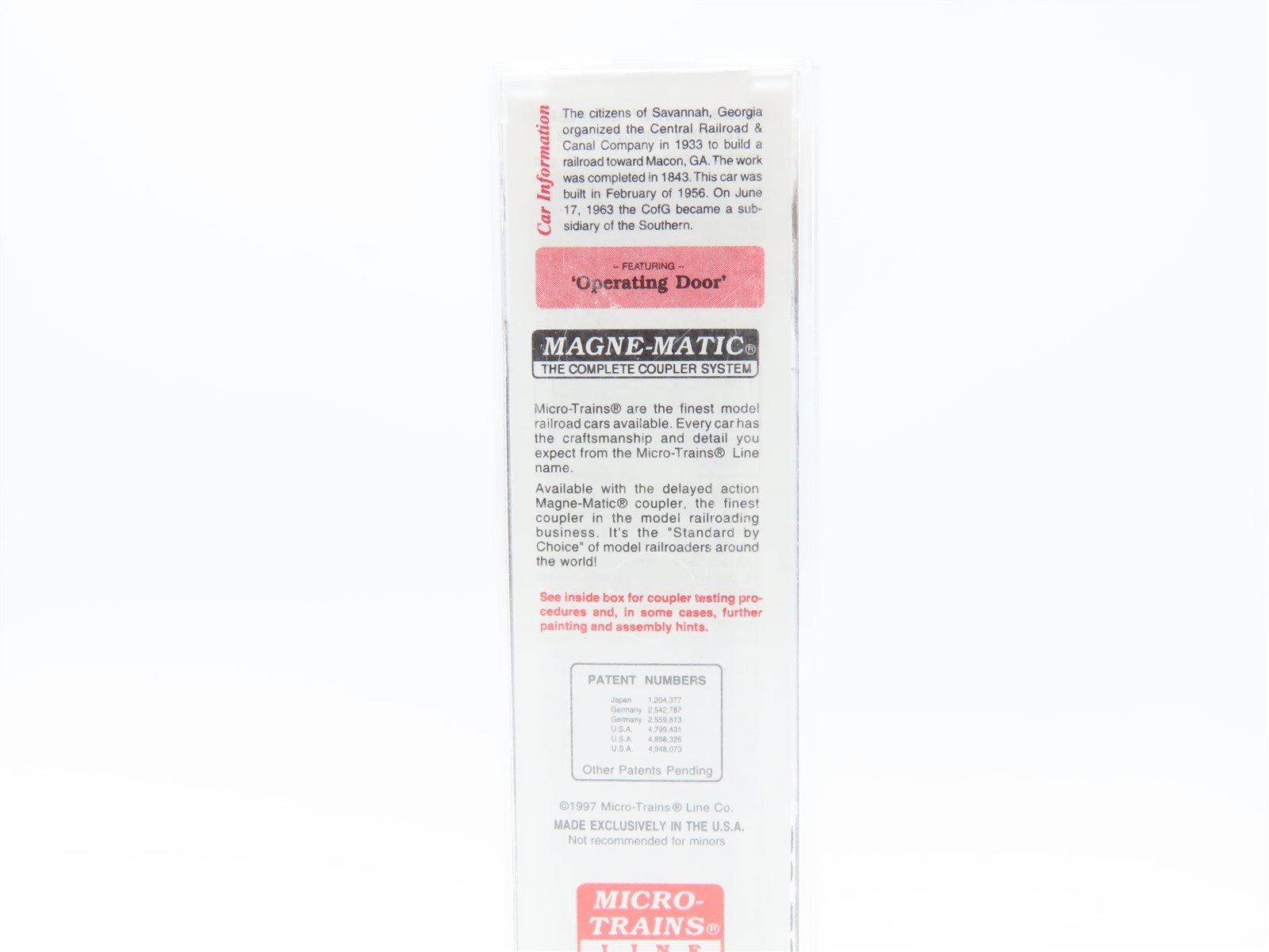 N Scale Micro-Trains MTL #31280 CG 