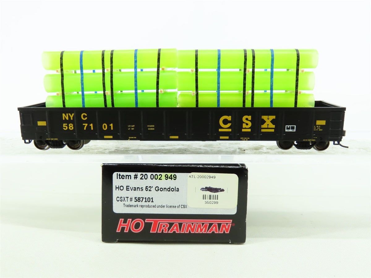 HO Atlas Trainman 20002949 CSX NYC Evans 52&#39; Gondola #587101 w/Pro Custom Load