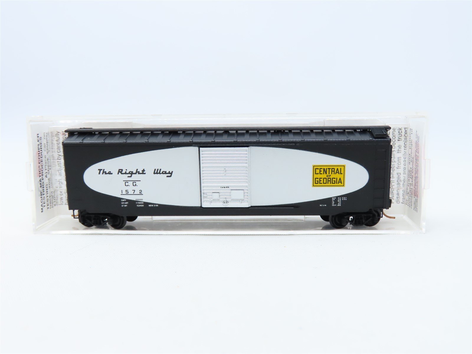 N Scale Micro-Trains MTL #31280 CG "The Right Way" 50' Single Door Box Car #1572